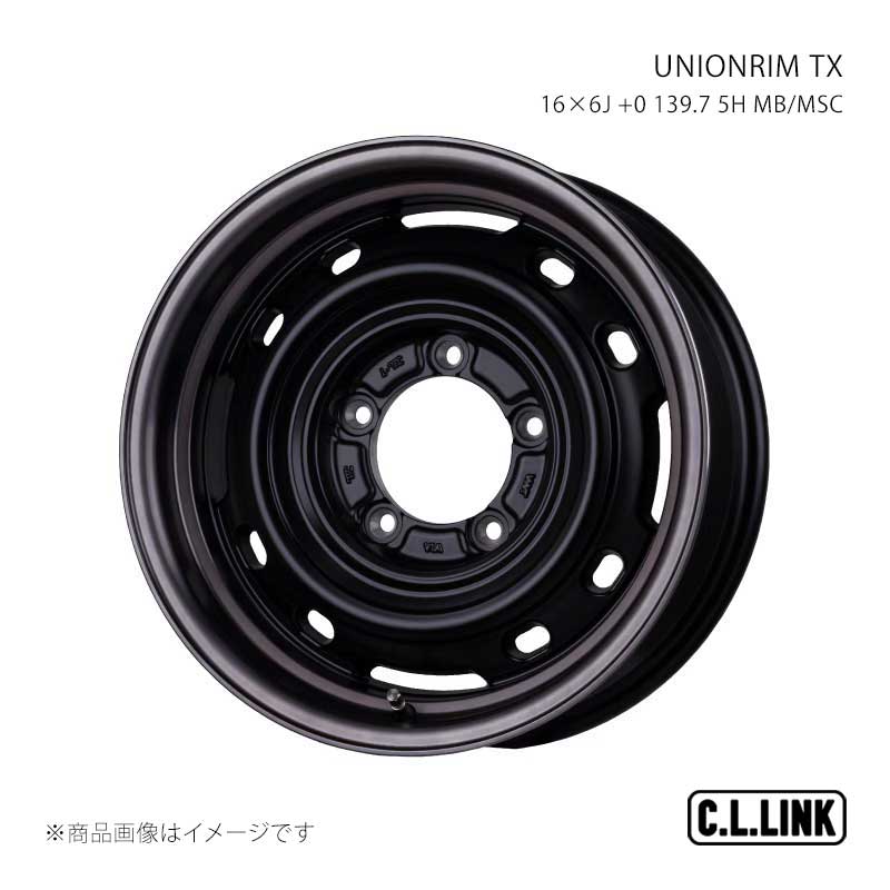 C.L.LINK シーエルリンク UNIONRIM TX 16&times;6J +0 139.7 5H MB/MSC ftx166013975mbsp｜車高調　カー用品専門店　車楽院 14,844円