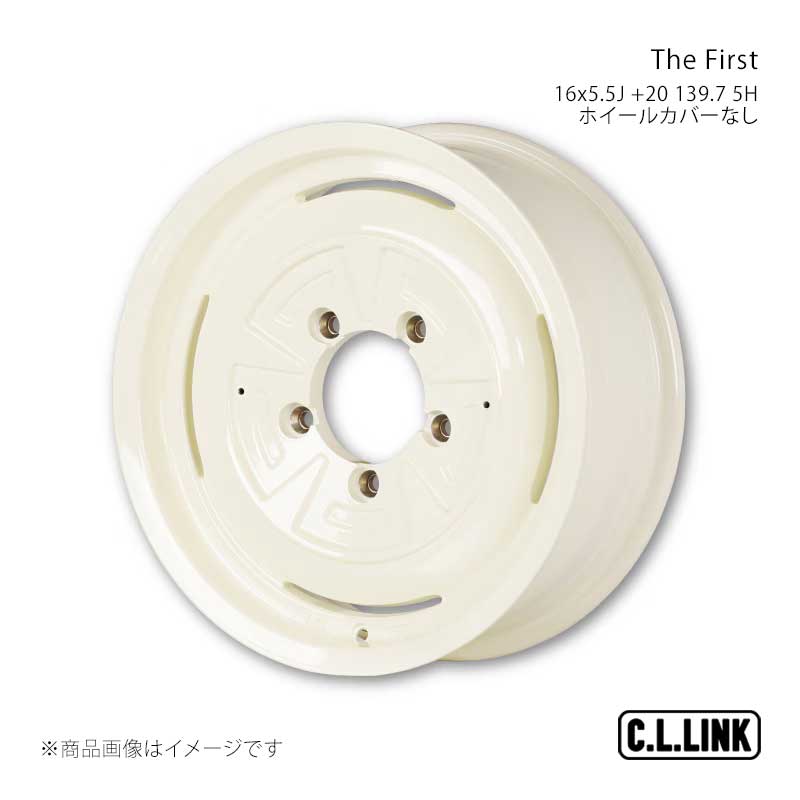 C.L.LINK シーエルリンク The First 16x5.5J +20 139.7 5H ホイールカバーなし ヴィンテージホワイト TF165513975VW｜車高調　カー用品専門店　車楽院