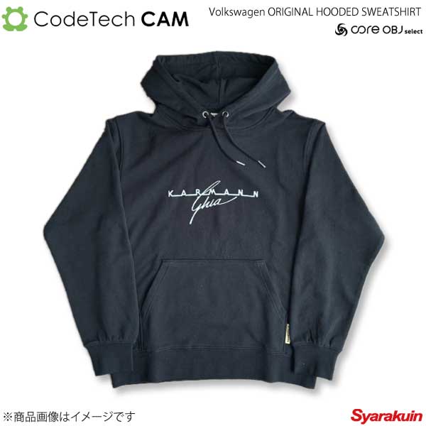 Codetech コードテック Volkswagen ORIGINAL HOODED SWEATSHIRT KARMANN GHIA ブラック XLサイズ CO-KVW-3358B