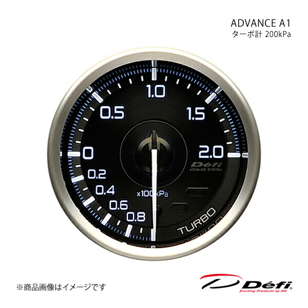 Defi デフィ ADVANCE A1/アドバンスエーワン ターボ計 200kPa Φ60 照明色:ホワイト(自発光式タイプ) DF14801|車高調 カー用品専門店 車楽院