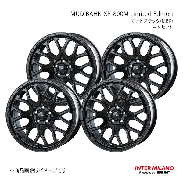INTER MILANO インターミラノ MUD BAHN XR-800M Limited Edition ホイール 4本セット【20×8.5J 5-114.3 INSET45 マットブラック】