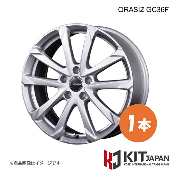 クレイシズ GC36F ホイール 1本【16×6.5J 5-114.3 INSET40 BSL】KIT JAPAN ケイアイティ ジャパン QRASIZ GC36F 品番:QGC610S|車高調 カー用品専門店 車楽院