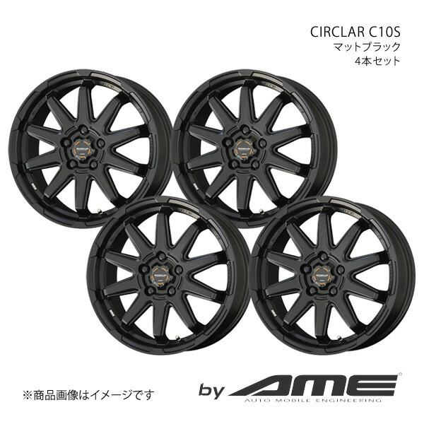CIRCLAR C10S アルミホイール 4本セット ブーン M600(2010/2～2016/4)【16×6.0J 4-100 +40 マットブラック】 共豊