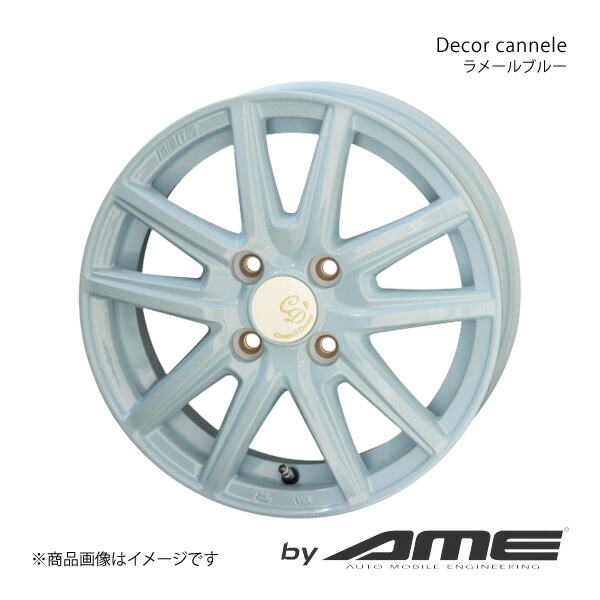 Decor cannele アルミホイール1本 デリカミニ B3#A(2023/5～)【14×4.5J 4-100 +45 ラメールブルー】 共豊
