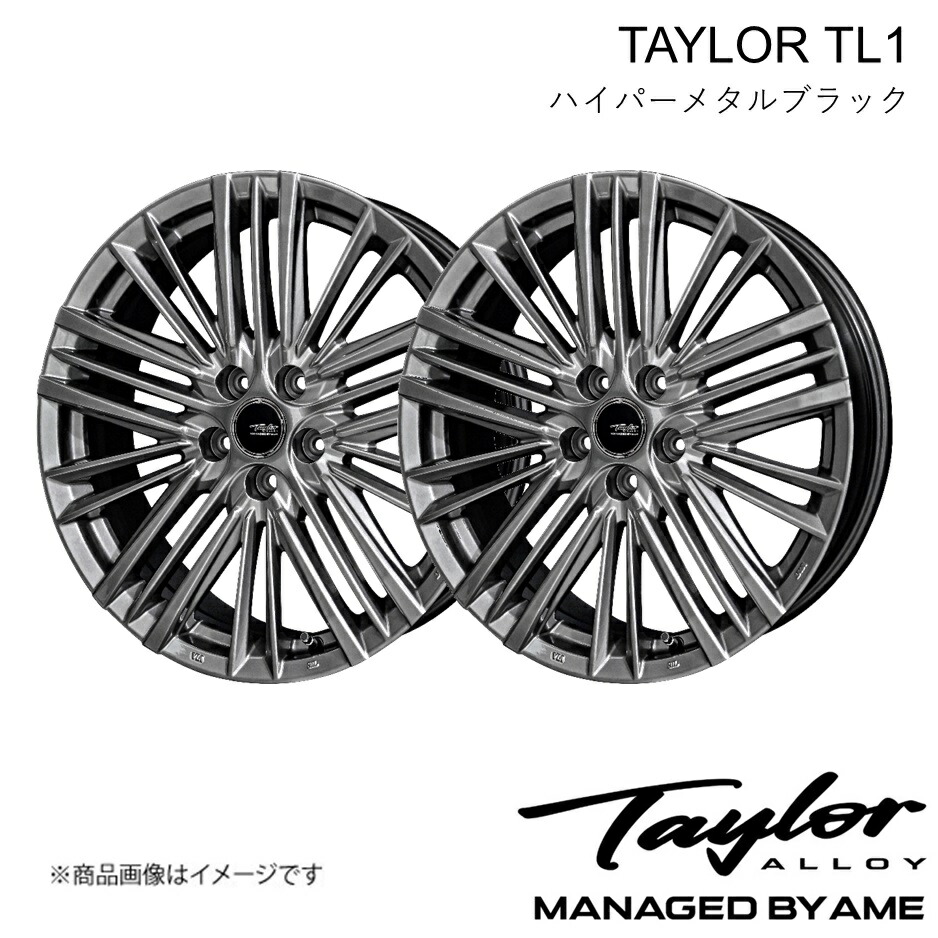 TAYLOR TL-1 アルミホイール2本 アルファード AAHH40W/AAHH45W/AGH40W/AGH45W (2023/6~)【18×7J 5-120 +40 ハイパーメタルブラック】共豊|車高調 カー用品専門店 車楽院