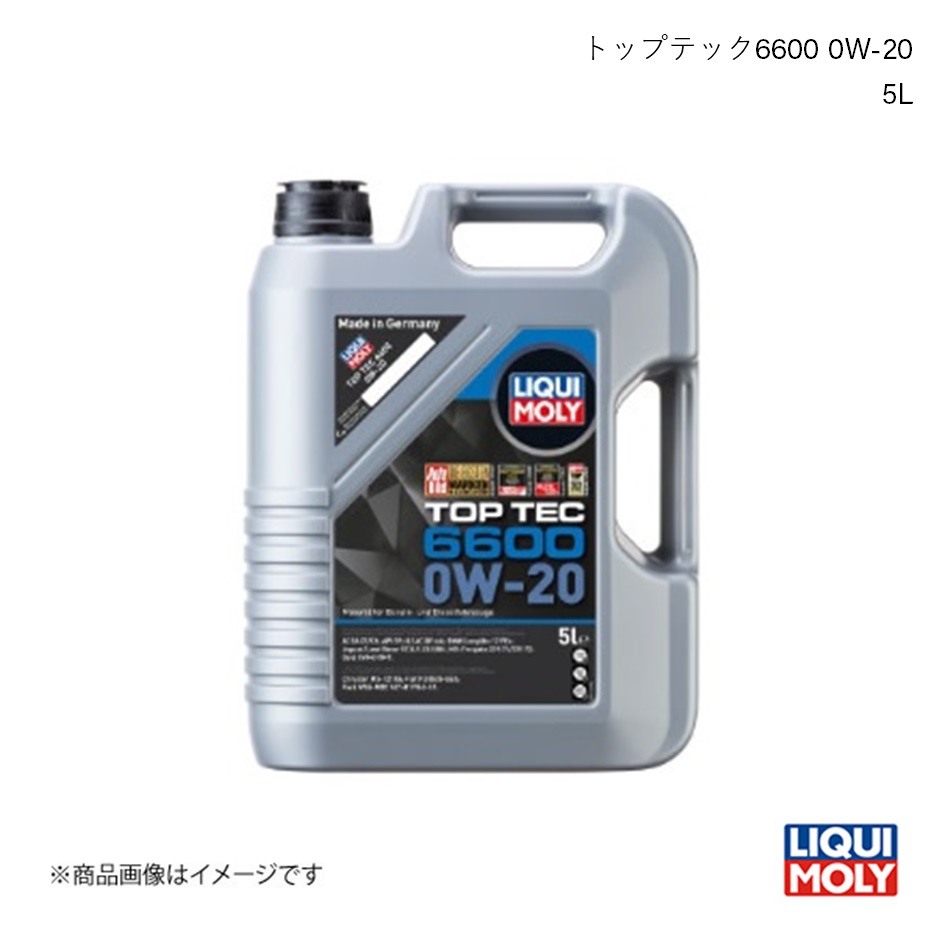 LIQUI MOLY/リキモリ エンジンオイル トップテック6600 0W-20 5L ポルテ NSP140 1.3 2012- 21411