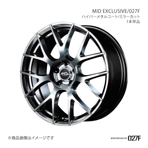 MIDエクスクルーシブ/027F アルミホイール1本【19×7.5J 5-114.3 INSET48 HMC】MID EXCLUSIVE/027F X18597557348HMC0×1
