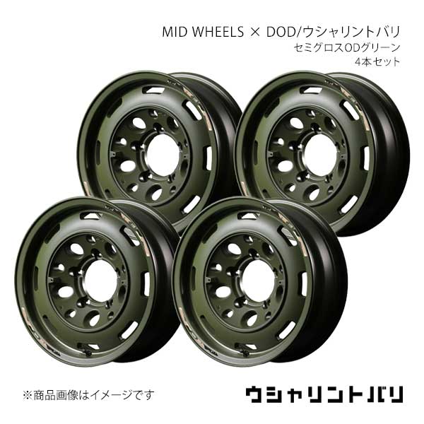 MID WHEELS × DOD/ウシャリントバリ アルミホイール4本セット【16×6.0J 5-139.7 INSET-5 SOG】MID WHEELS × DOD/ウシャリントバリ Y26H6605D1050020×4