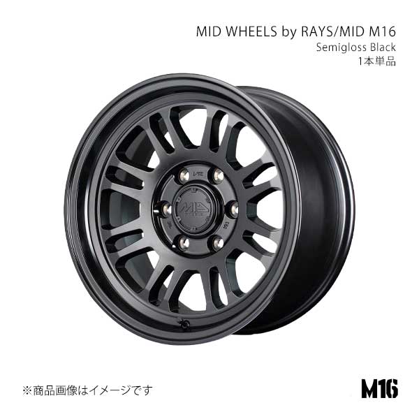 MID WHEELS by RAYS/MID M16 アルミホイール1本【18×9.0J 6-139.7 INSET0 SBK】MID WHEELS by RAYS/MID M16 X2148906D200SB00×1