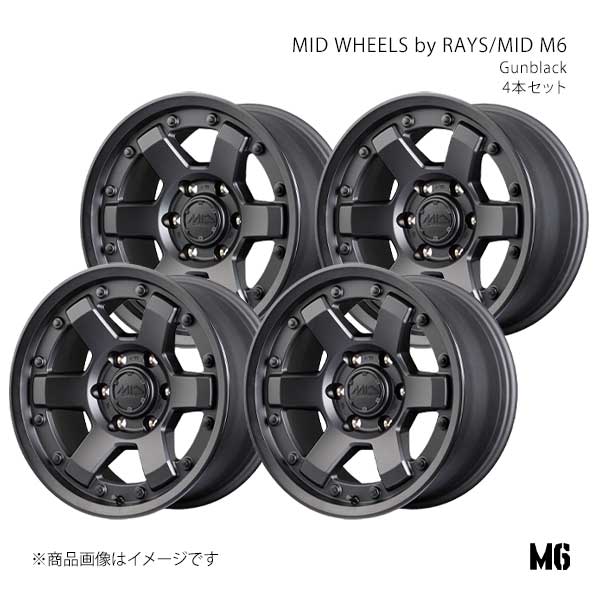 MID WHEELS by RAYS/MID M6 アルミホイール4本セット【17×8.5J 6-135 INSET10 GBK】MID WHEELS by RAYS/MID M6 X2137856R3100300×4|車高調 カー用品専門店 車楽院