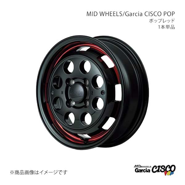 MID WHEELS/Garcia CISCO POP ワゴンR MH34S アルミホイール1本【14×4.5J 4-100 INSET45 BVD】Y26D445433450301