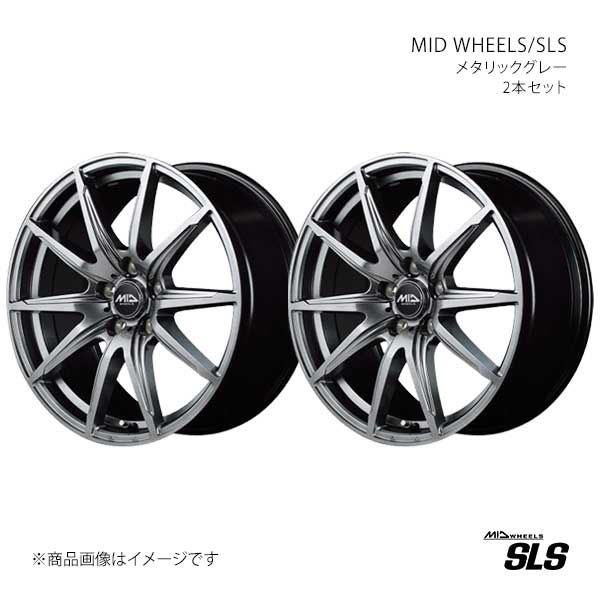 MID WHEELS/SLS アルミホイール2本セット【18&times;7.0J 5-100 INSET48 MGR】MID WHEELS/SLS V998870533480A00&times;2｜車高調　カー用品専門店　車楽院 25,118円
