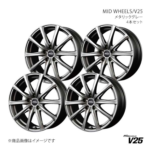 MID WHEELS/V25 SAI 10系 アルミホイール4本セット【17×7.0J 5-114.3 INSET38 MGR】S971770573380A0N×4