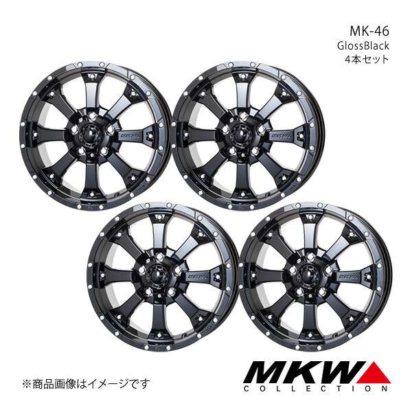 MKW MK-46 デリカD：5 CV系 アルミホイール4本セット【16×7.0J 5-114.3 +42 グロスブラック】TRISTAR トライスター