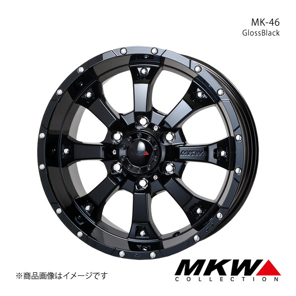 MKW MK-46 FJクルーザー GSJ15W アルミホイール1本【17&times;8.0J 6-139.7 +25 グロスブラック】TRISTAR トライスター｜車高調　カー用品専門店　車楽院