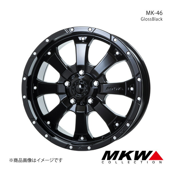 MKW MK-46 Jeep グランドチェロキー※SRT8グレード　装着不可 WK36 アルミホイール1本【18&times;8.5J 5-127 +53 グロスブラック】TRISTAR トライスター｜車高調　カー用品専門店　車楽院