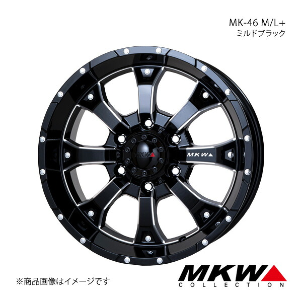 MKW MK-46 M/L+ FJクルーザー GSJ15W アルミホイール1本【17×8.0J 6-139.7 +20 ミルドブラック】TRISTAR トライスター