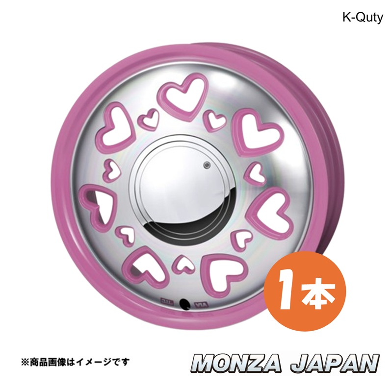 MONZA JAPAN K-Quty N-ONE JG3/4 ホイール 1本【14×4.5J 4-100 INSET43 PI】ケーキューティ QT-05|車高調 カー用品専門店 車楽院