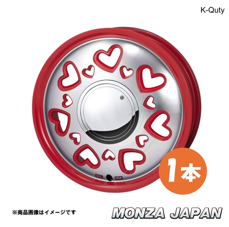 MONZA JAPAN K-Quty ミラトコット LA550/LA560S ホイール 1本【15×4.5J 4-100 INSET43 RE】ケーキューティ QT-04