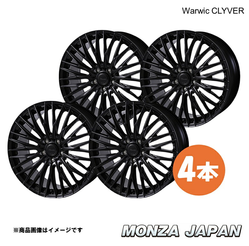 MONZA JAPAN Warwic CLYVER モコ MG33S アルミホイール 4本【15&times;4.5J 4-100 INSET45 GBK】ワーウィック クライヴァー RV-21&times;4｜車高調　カー用品専門店　車楽院 48,328円