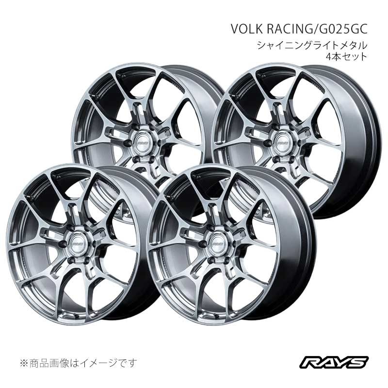 RAYS レイズ ボルクレーシング G025GC アルミホイール4本セット【22×9J 5-120 INSET35 SI】06872903521SI×4