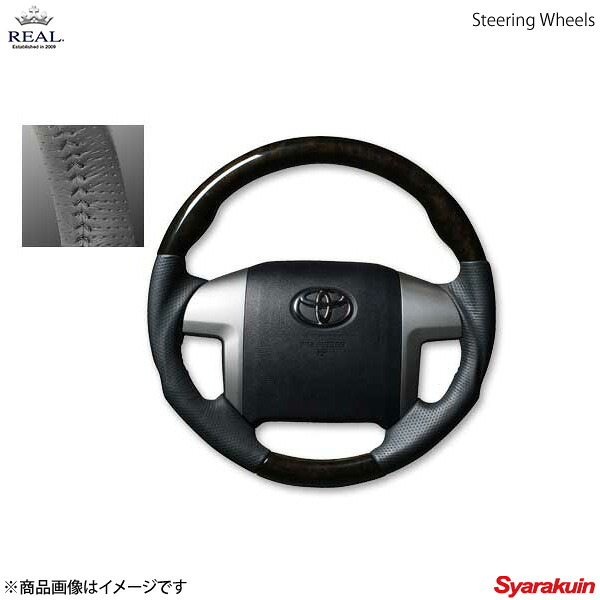 REAL レアル ステアリング TOYOTA/トヨタ ノア 70系 4本スポーク オリジナルシリーズ ガングリップ ブラックウッド ブラックステッチ 26,369円