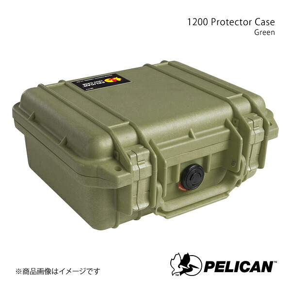 PELICAN ペリカン プロテクターツールケース グリーン 1.3kg 1200 Protector Case Green 19428060091