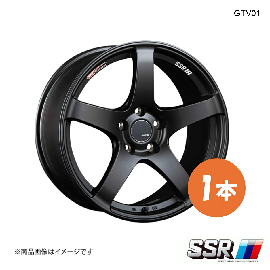 SSR エスエスアール GTV01 ホイール 1本 GS GRL11 250/F SPORT/エアセンサー装着車【18×8.5J 5-114.3 INSET40 フラットブラック】|車高調 カー用品専門店 車楽院