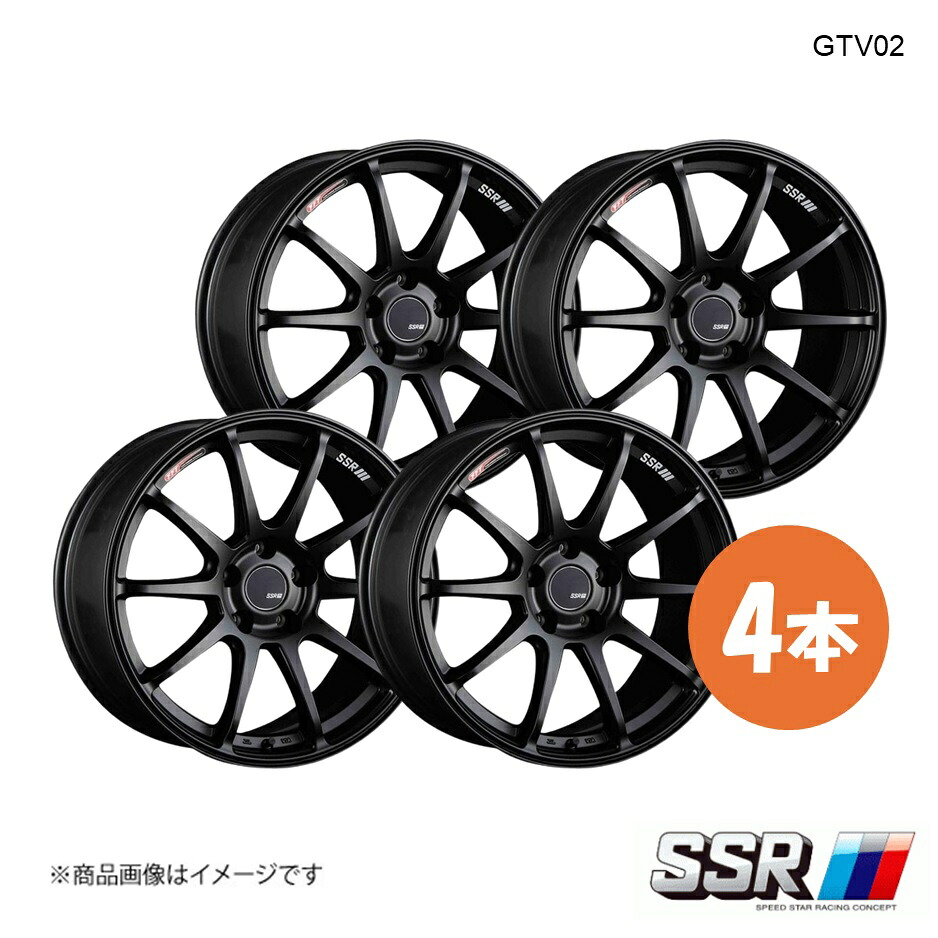 SSR エスエスアール GTV02 ホイール 4本 アテンザ セダン GJ2FP 2.2XD【17×8.0J 5-114.3 INSET45 フラットブラック】