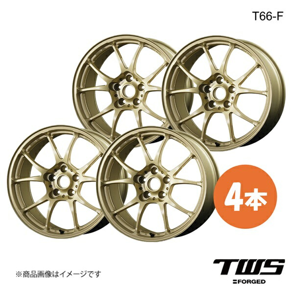 TWS ティーダブリューエス T66-F ホイール 4本【16×7.0J 5/100 INSET48 フラットゴールド(FGD)】