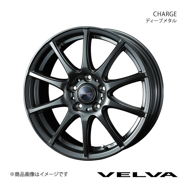 VELVA/CHARGE カローラクロス 10系 ホイール 1本 0040183【17×7.0J 5-114.3 INSET40 ディープメタル】