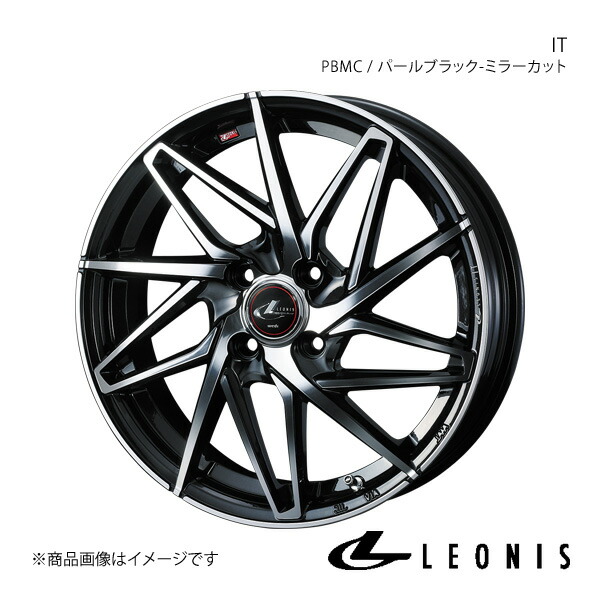 LEONIS/IT ブーン M600系 ホイール 1本 0040555【14×5.5J 4-100 INSET42 PBMC(パールブラック/ミラーカット)】