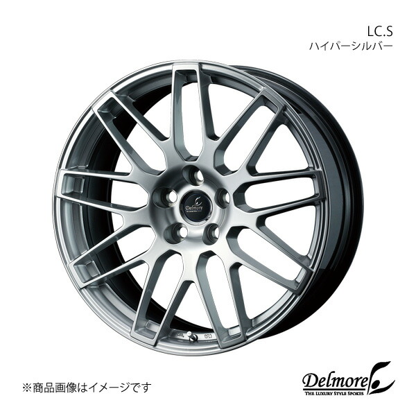 Delmore/LC.S アルファード 40系 ホイール 1本 0037833【19×8.0J 5-120 INSET35 ハイパーシルバー】