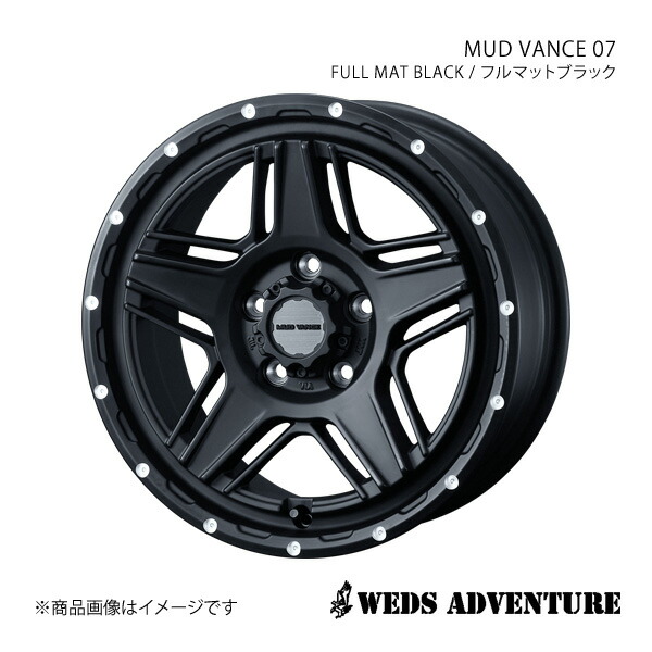 WEDS-ADVENTURE/MUD VANCE 07 アウトランダー CW系 ホイール 1本 0040537【17×7.0J 5-114.3 INSET40 FULL MAT BLACK (フルマットブラック)】