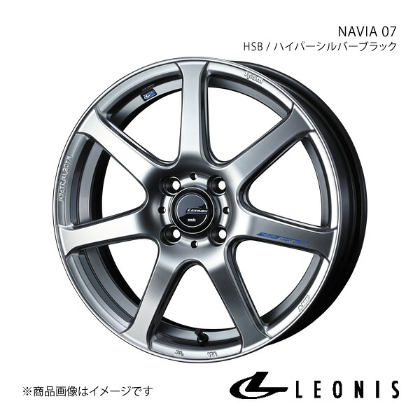 LEONIS/NAVIA 07 タント LA650系 ホイール 1本 0039555【15×4.5J 4-100 INSET45 HSB(ハイパーシルバーブラック)】