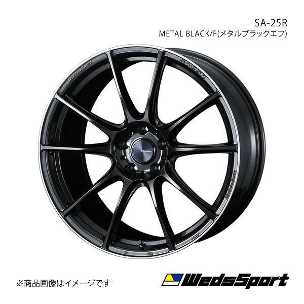 wedssport/SA-25R IS350/IS200t 30系 ホイール 1本 0073820【19&times;8.5J 5-114.3 INSET45 METAL BLACK/F】｜車高調　カー用品専門店　車楽院