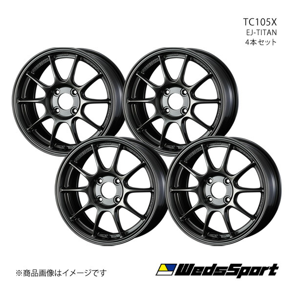 wedssport/TC105X ロードスター NB系 ホイール 4本セット 0073569&times;4【15&times;7.0J 4-100 INSET35 EJ-TITAN】｜車高調　カー用品専門店　車楽院