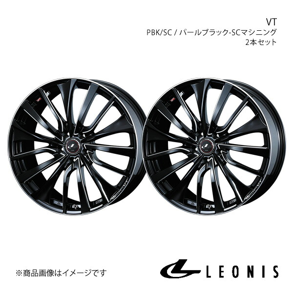 LEONIS/VT ヴォクシー 70系 3ナンバー車 ホイール 2本セット 0036363×2【18×7.0J 5-114.3 INSET53 PBK/SC】|車高調 カー用品専門店 車楽院