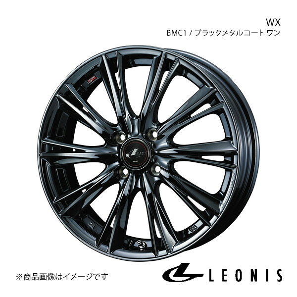 LEONIS/WX アルト/アルトエコ HA25S/HA35S ホイール 1本 0039263【16×5.0J 4-100 INSET45 BMC1(ブラックメタルコート ワン)】|車高調 カー用品専門店 車楽院