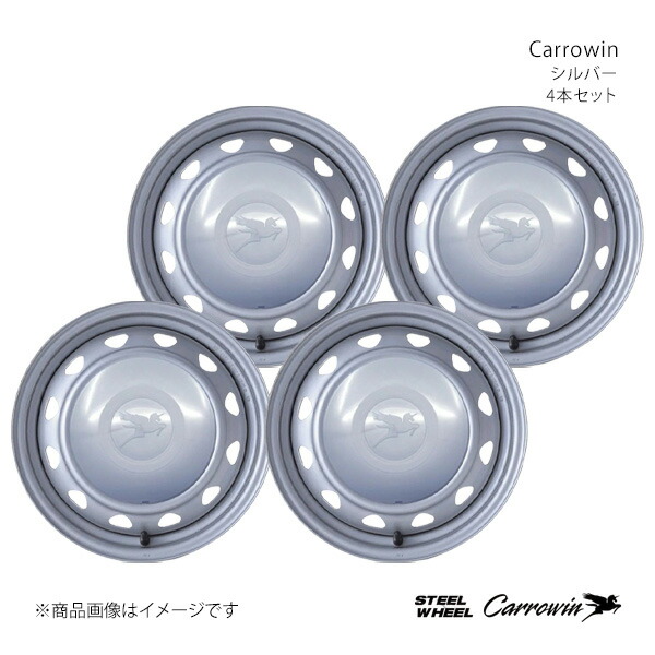 キャロウィン CT 10系 スチールホイール4本セット フロント/リア共用 0014024×4【15×6J 5-100 INSET45 】