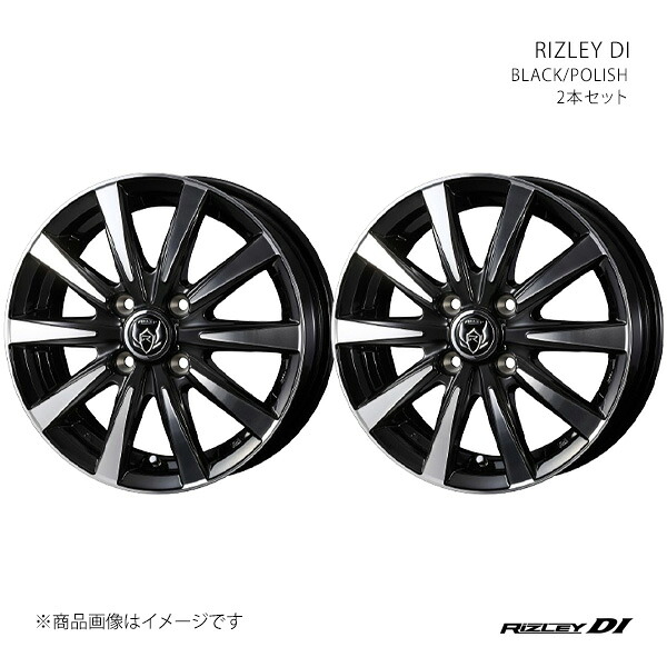 RIZLEY DI ライツレー ディーアイ ホイール 2本セット 0040502×2 【16×6.0J 4-100 INSET40 BLACK/POLISH】