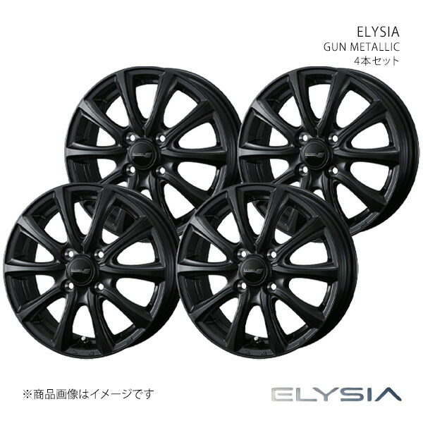 ELYSIA エリシア ホイール 4本セット 0042427×4 【16×6.0J 4-100 INSET40 GUN METALLIC】|車高調 カー用品専門店 車楽院