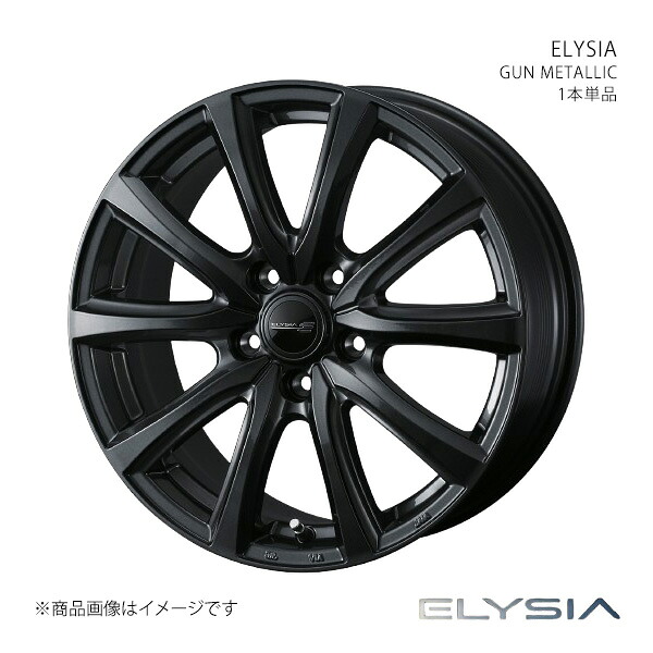 ELYSIA エリシア ホイール 1本単品 0042428 【16×6.0J 5-100 INSET40 GUN METALLIC】 9,601円