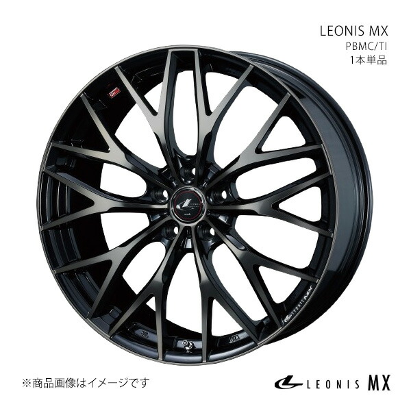 LEONIS MX プリウス 30系 ホイール 1本単品 0039037 【15×6.0J 5-100 INSET45 パールブラックミラー】