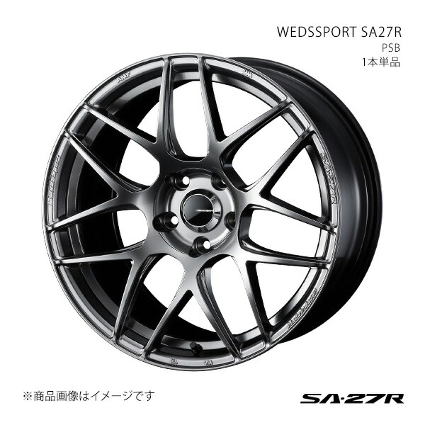 WEDSSPORT SA27R ウェッズスポーツ エスエーニーナナアール ホイール 1本単品 0074223 【18&times;9.5J 5-114.3 INSET38 PSB】｜車高調　カー用品専門店　車楽院 24,839円