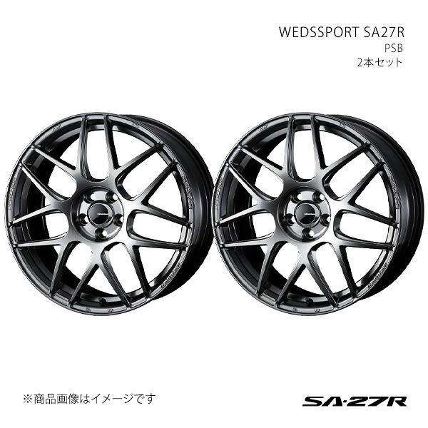 WEDSSPORT SA27R ウェッズスポーツ エスエーニーナナアール ホイール 2本セット 0074202&times;2 【15&times;6.0J 4-100 INSET38 PSB】｜車高調　カー用品専門店　車楽院