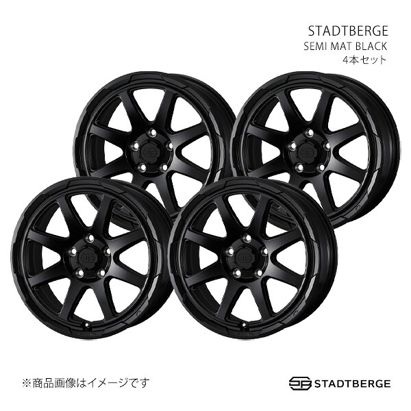 STADTBERGE スタットベルク ホイール 4本セット 0041480×4 【16×7.0J 5-114.3 INSET38 SEMI MAT BLACK】