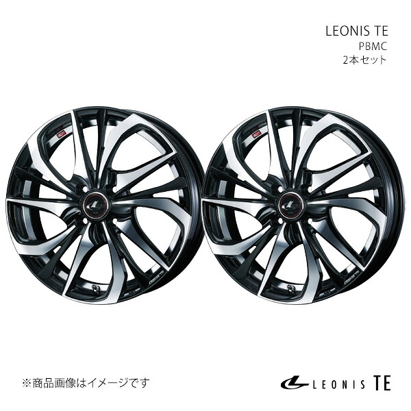LEONIS TE レオニス ティーイー ホイール 2本セット 0038756×2 【17×6.5J 4-100 INSET50 PBMC】