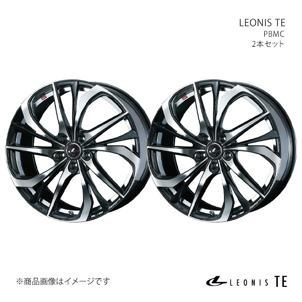 LEONIS TE レオニス ティーイー ホイール 2本セット 0038759×2 【17×6.5J 5-114.3 INSET53 PBMC】