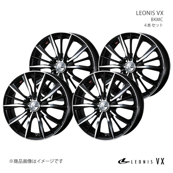 LEONIS VX レオニス ブイエックス ホイール 4本セット 0033245×4 【16×5.0J 4-100 INSET45 BKMC】|車高調 カー用品専門店 車楽院